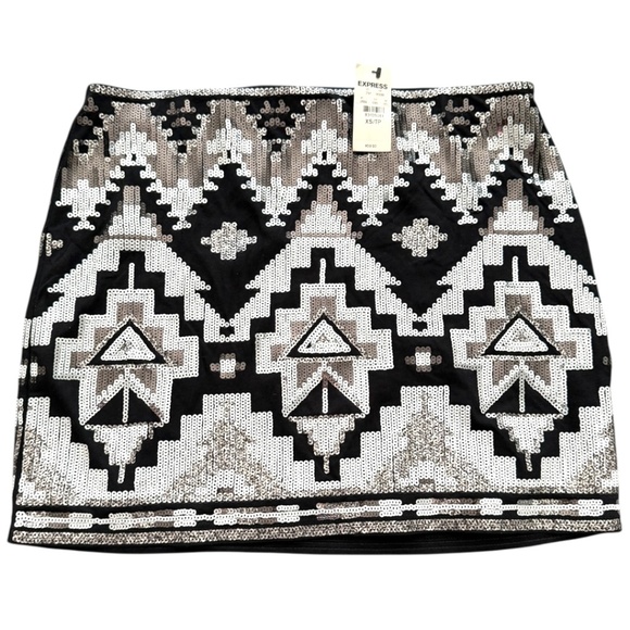 EXPRESS Mini Skirt-Sequin - Picture 1 of 5